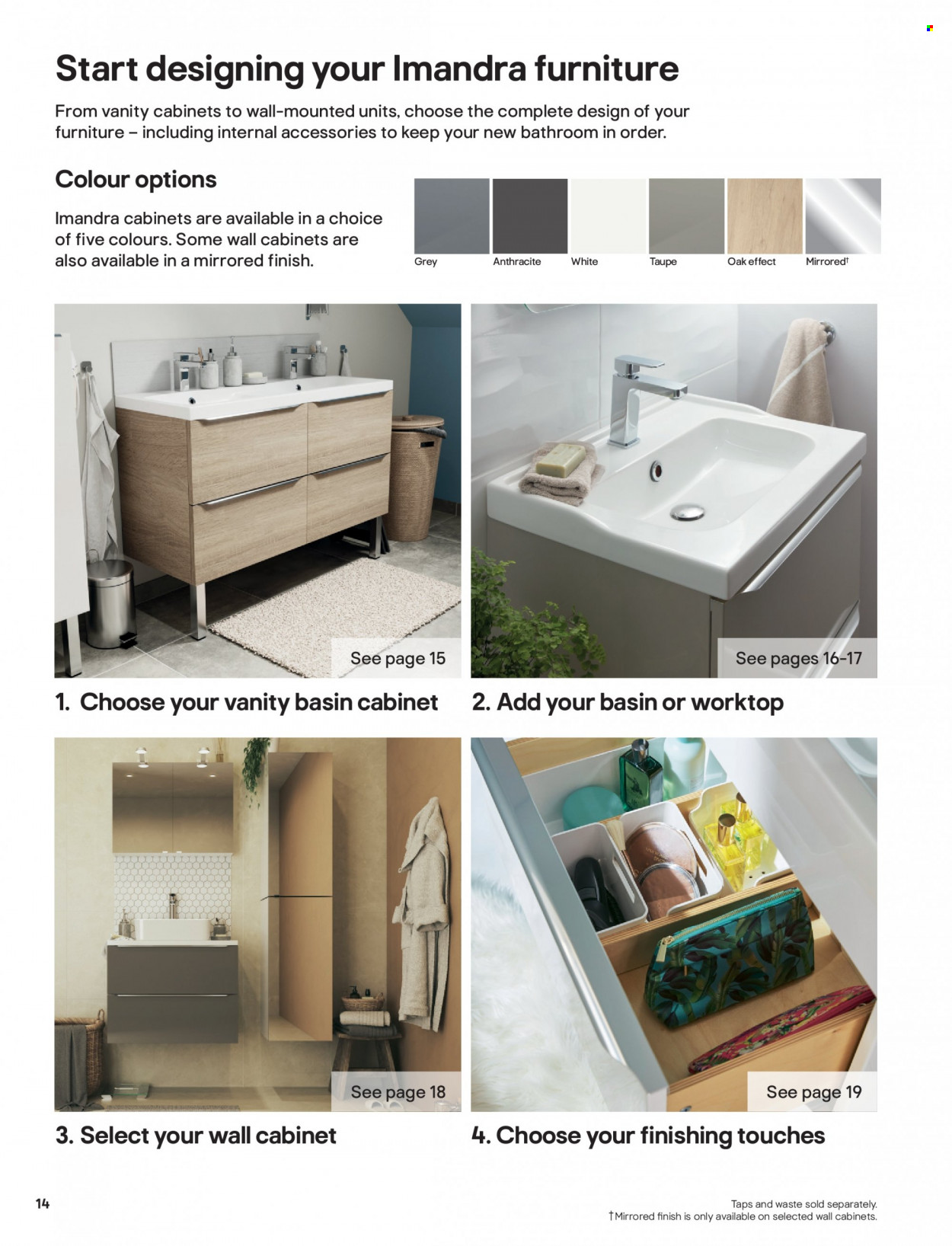 thumbnail - B&Q offer  - Sales products - cabinet, wall cabinet, vanity. Page 14.