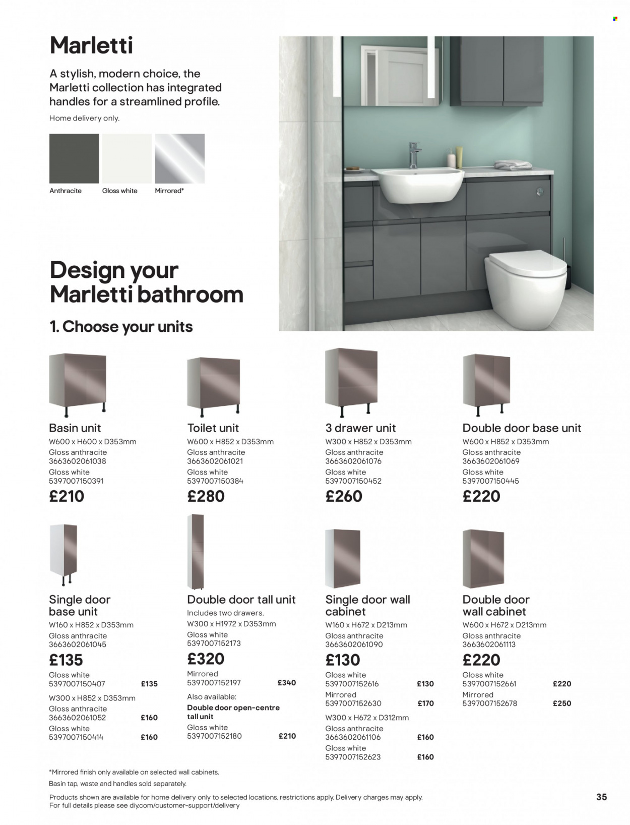 thumbnail - B&Q offer  - Sales products - cabinet, wall cabinet, drawer base. Page 35.