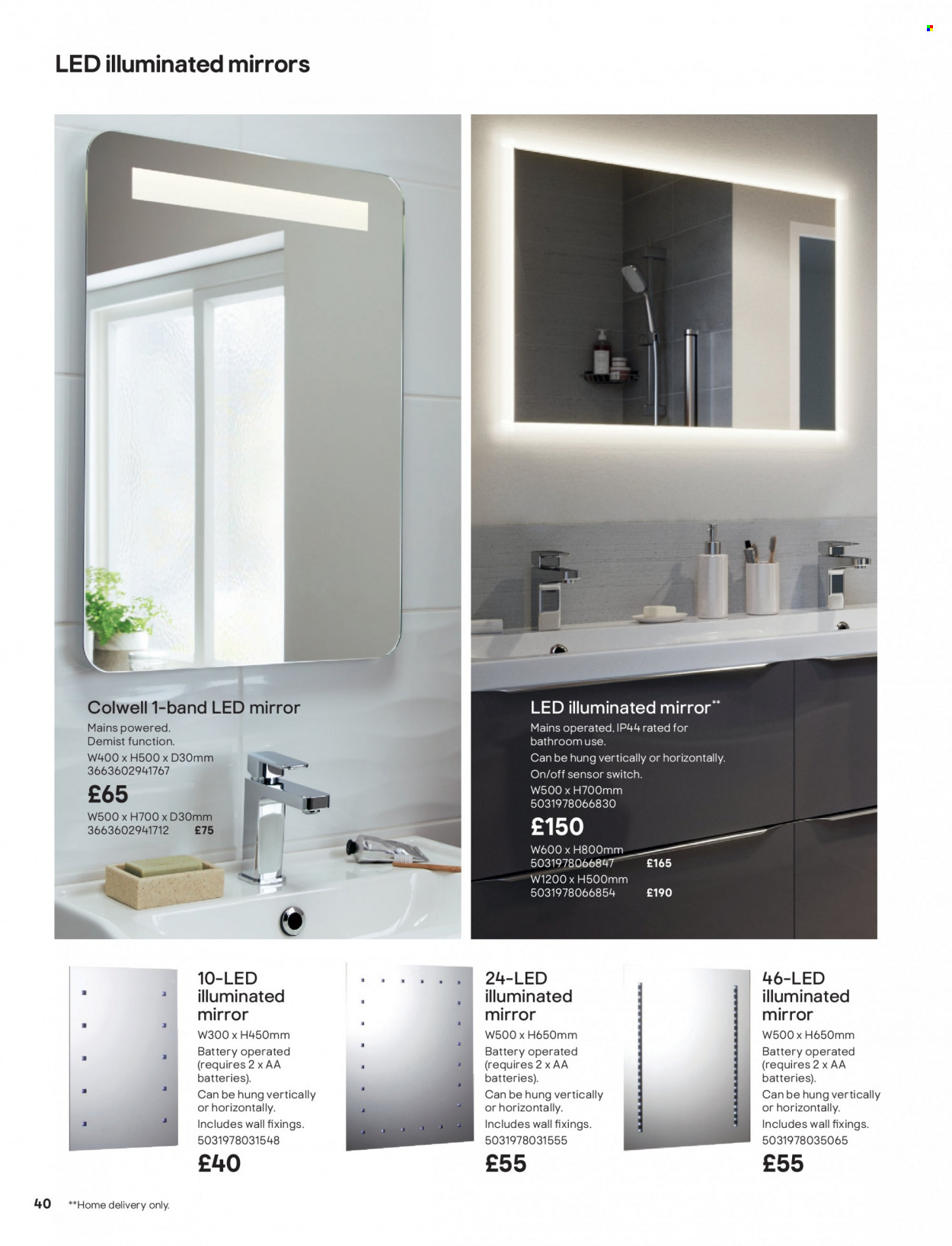 thumbnail - B&Q offer  - Sales products - mirror. Page 40.
