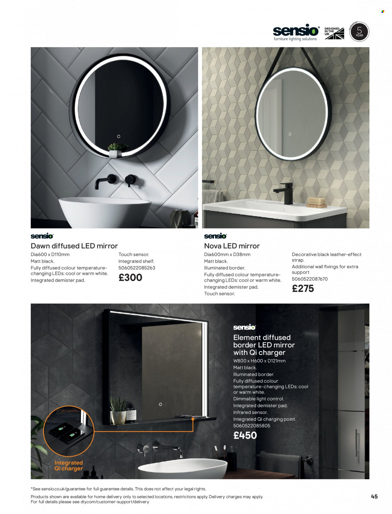 thumbnail - B&Q offer  - Sales products - shelves, mirror. Page 45.