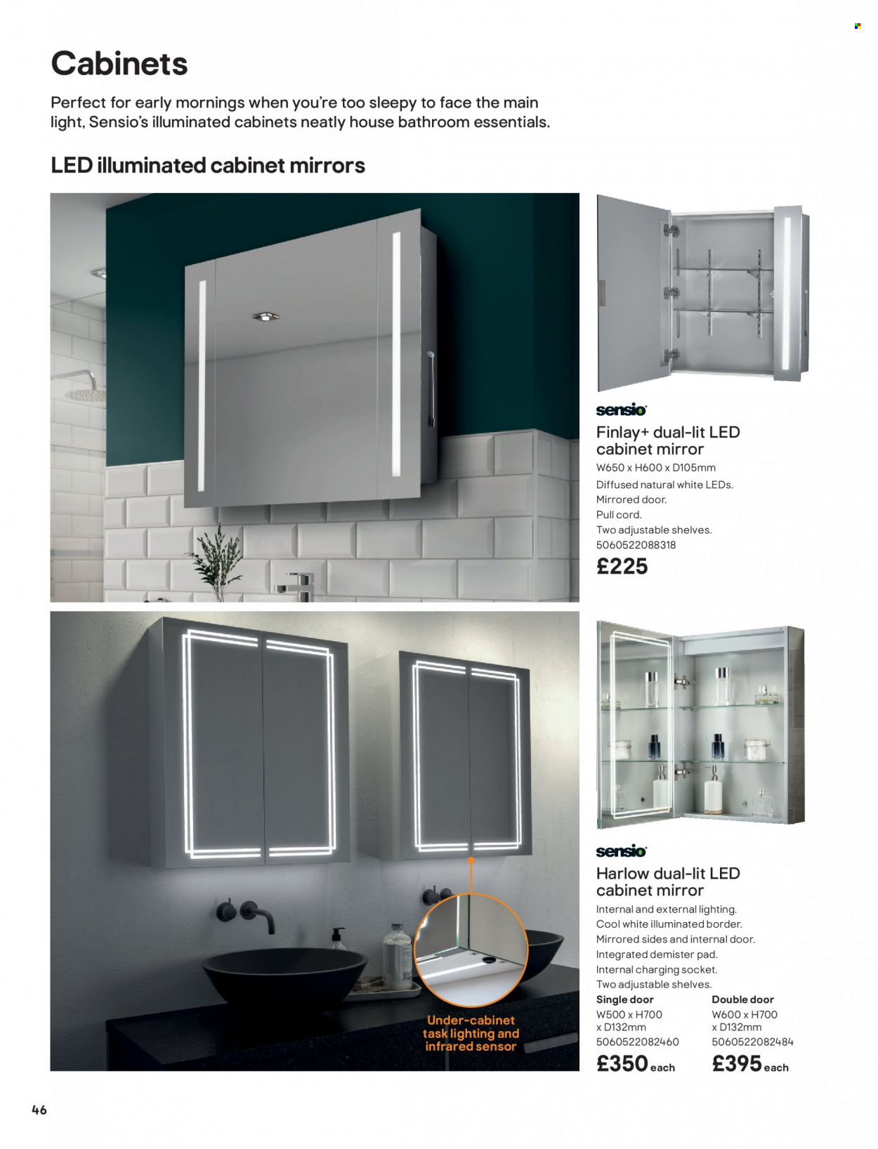 thumbnail - B&Q offer  - Sales products - cabinet, shelves, mirror. Page 46.