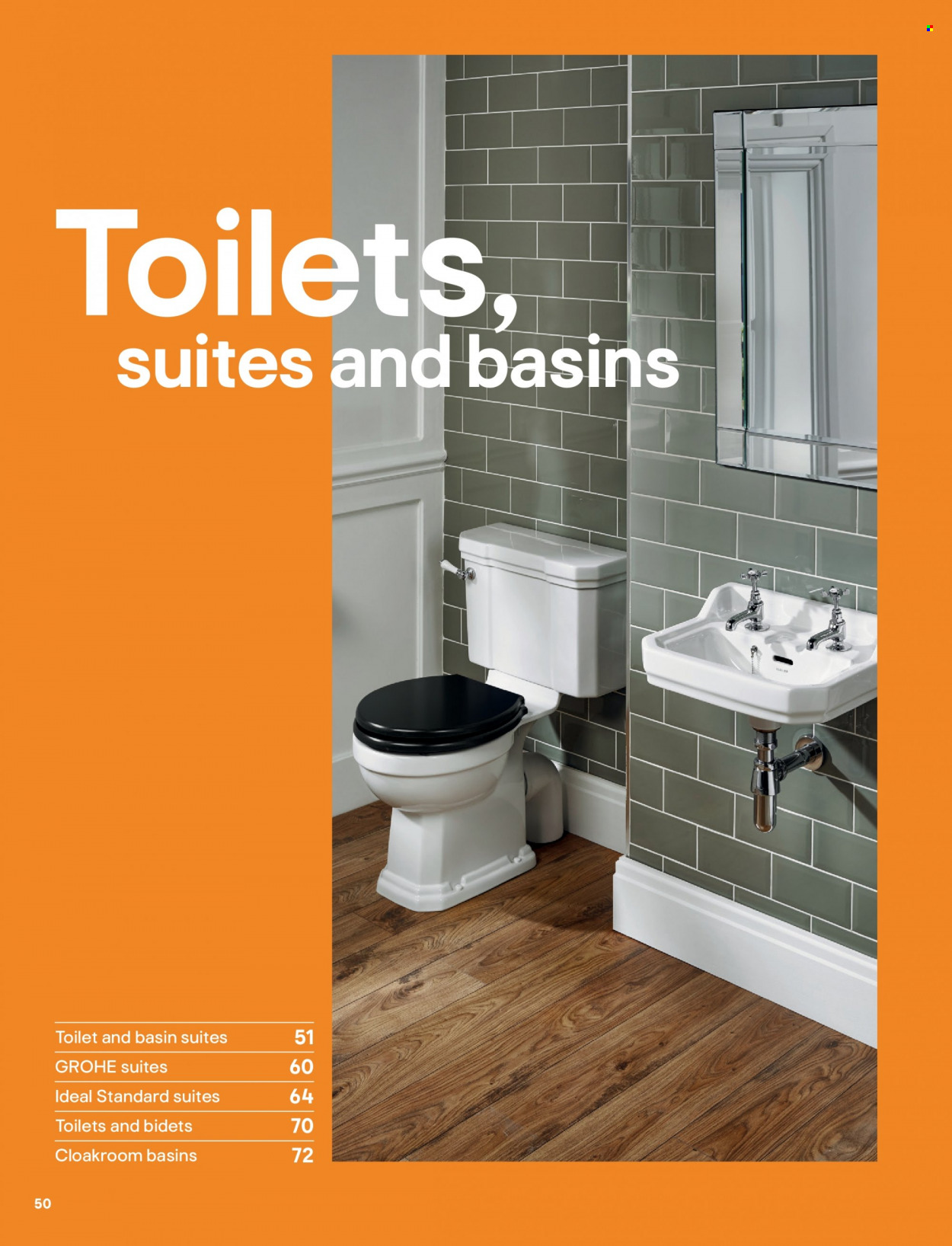 thumbnail - B&Q offer  - Sales products - Grohe, toilet. Page 50.