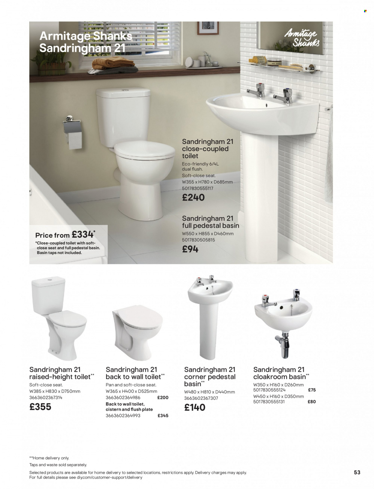 thumbnail - B&Q offer  - Sales products - toilet. Page 53.