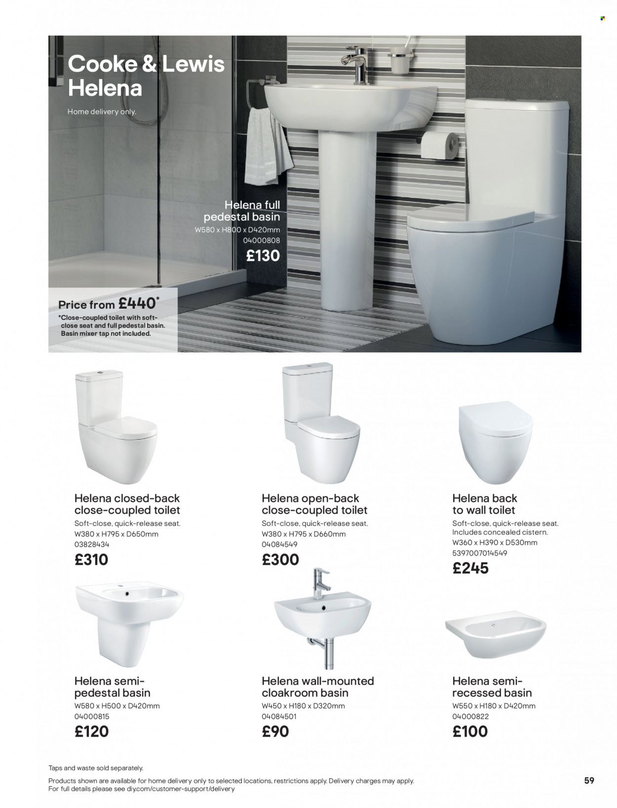 thumbnail - B&Q offer  - Sales products - toilet. Page 59.