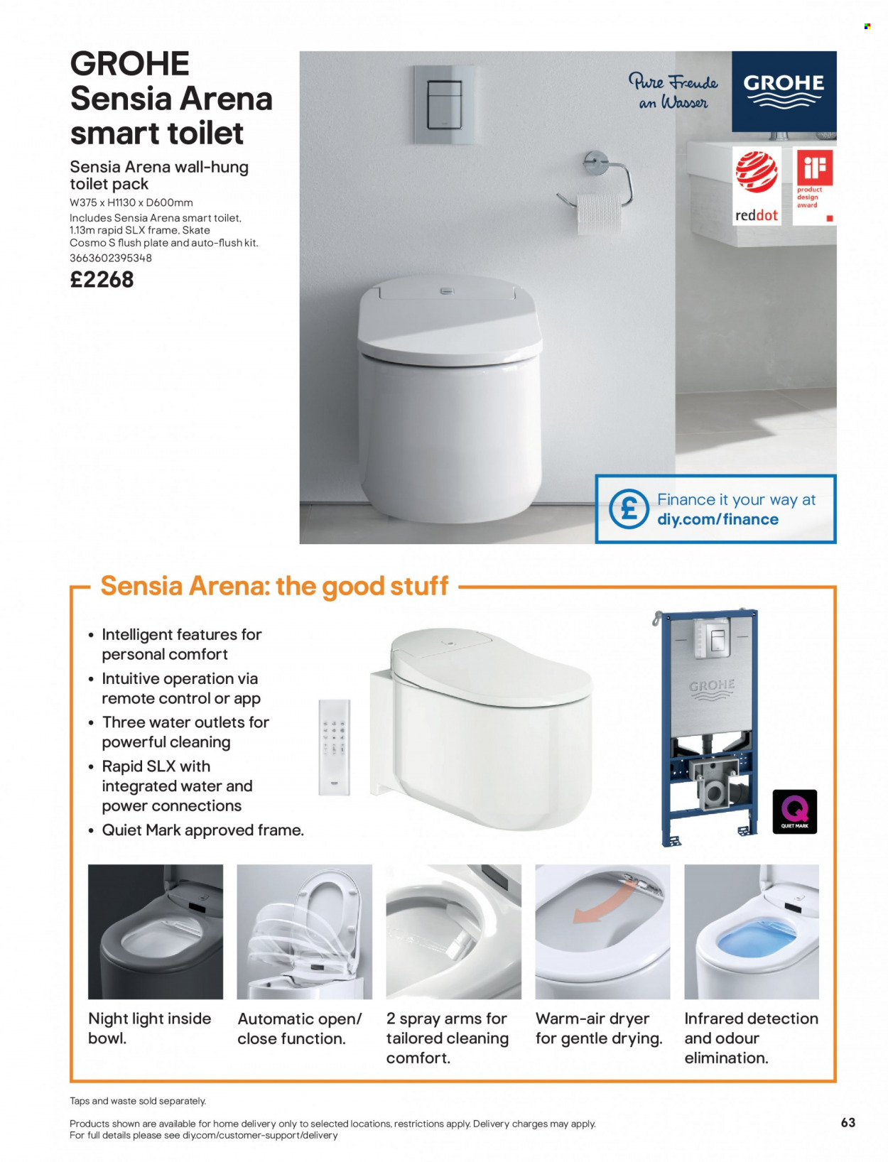 thumbnail - B&Q offer  - Sales products - Grohe, toilet. Page 63.