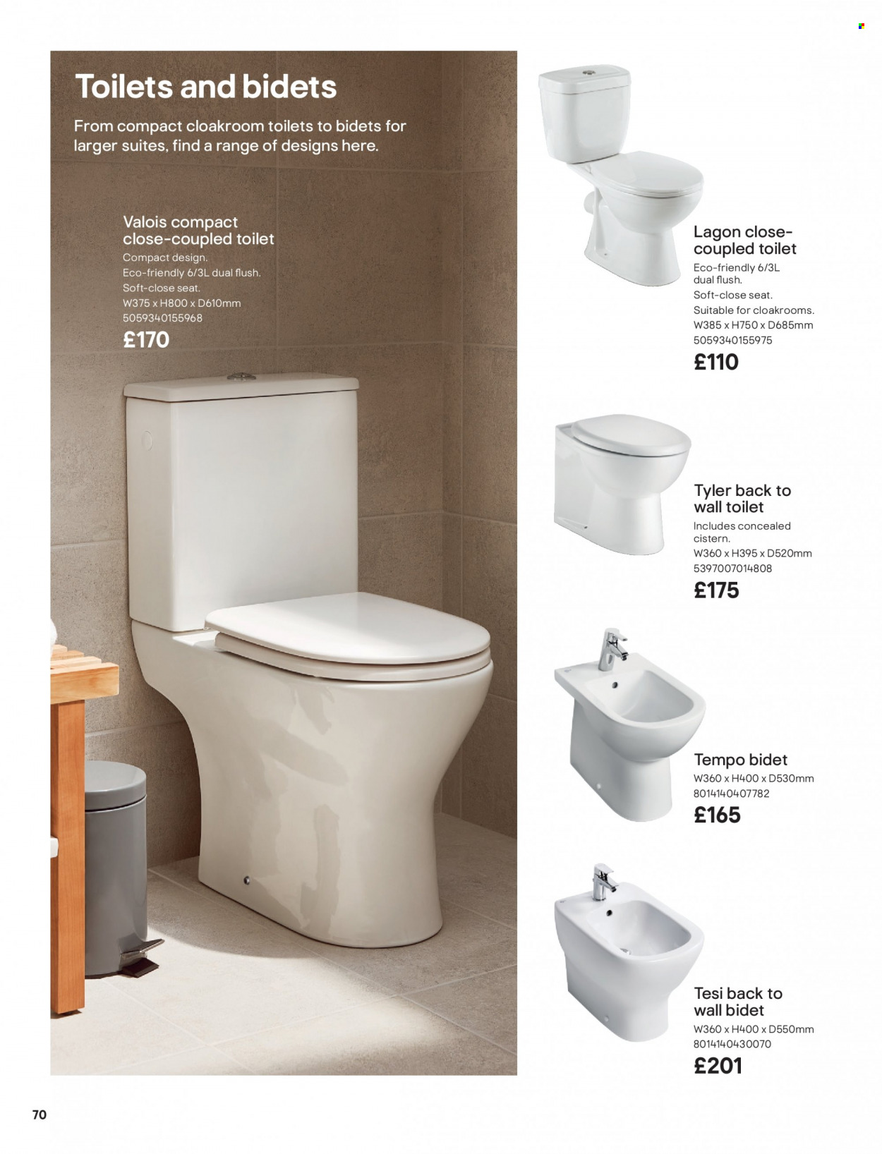 thumbnail - B&Q offer  - Sales products - toilet. Page 70.