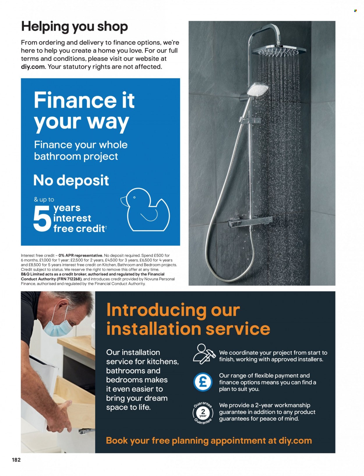 B&Q offer. Page 182