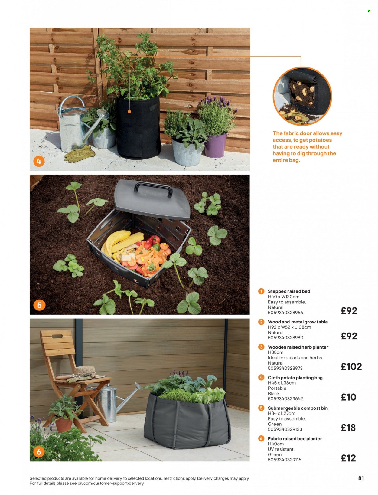 thumbnail - B&Q offer  - Sales products - table. Page 81.