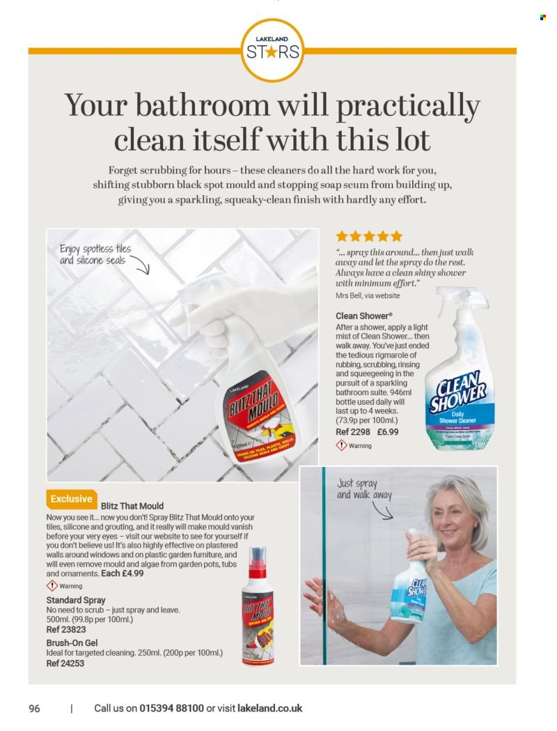 thumbnail - Lakeland offer  - Sales products - cleaner, Vanish, pot. Page 96.