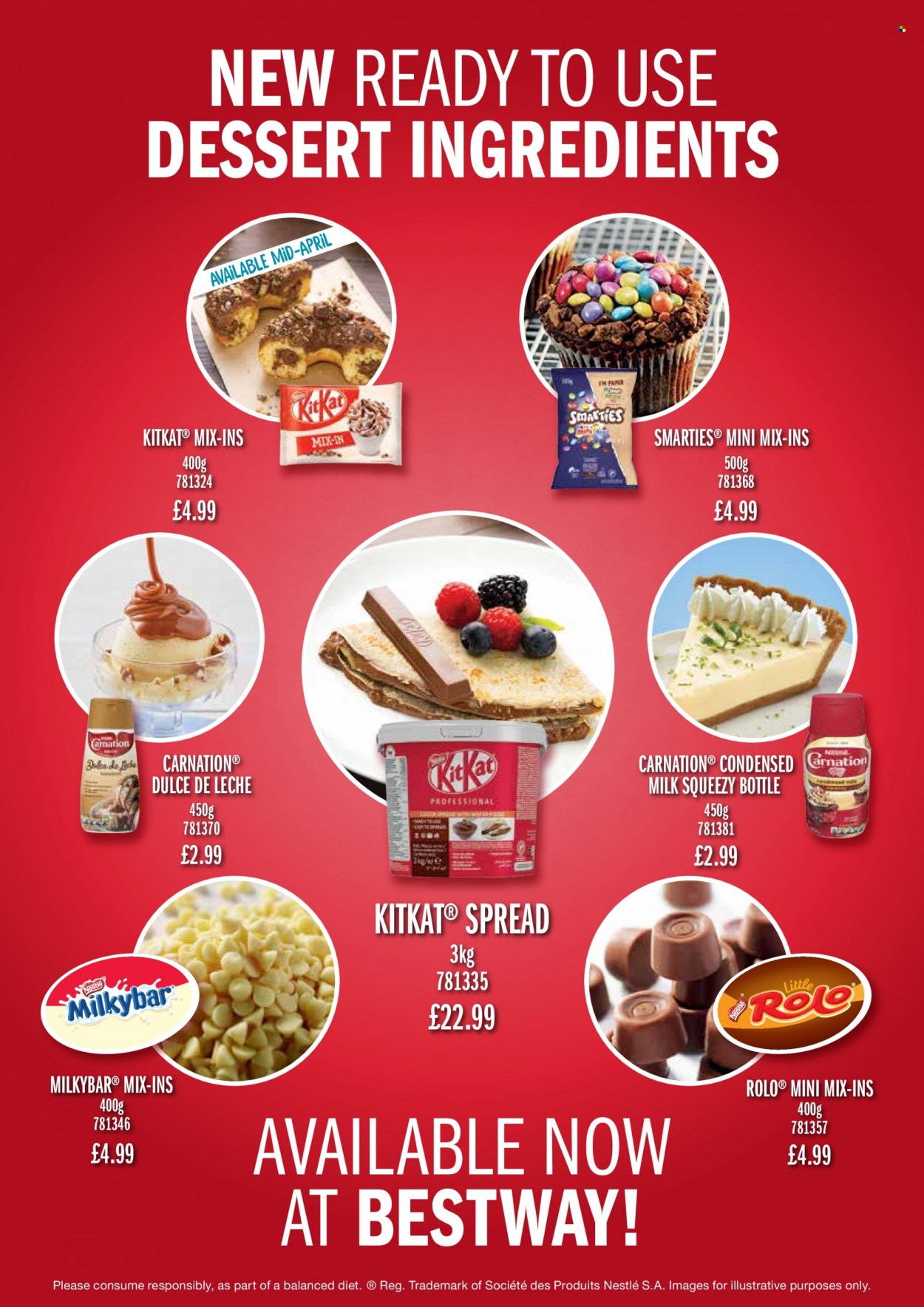 thumbnail - Bestway offer  - 01/04/2022 - 26/05/2022 - Sales products - milk, condensed milk, Smarties, KitKat, Milkybar, Pril, drizzle bottle. Page 11.