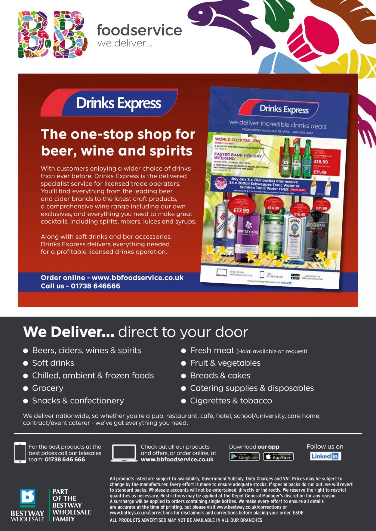 thumbnail - Bestway offer  - 01/04/2022 - 26/05/2022 - Sales products - beer, cake, snack, juice, soft drink, wine, cider. Page 36.