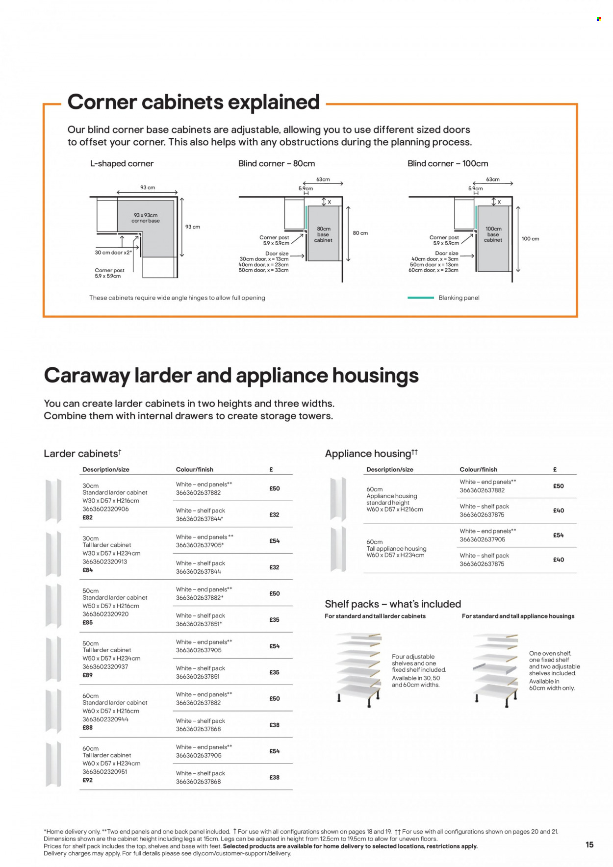 thumbnail - B&Q offer  - Sales products - cabinet, wall cabinet. Page 15.