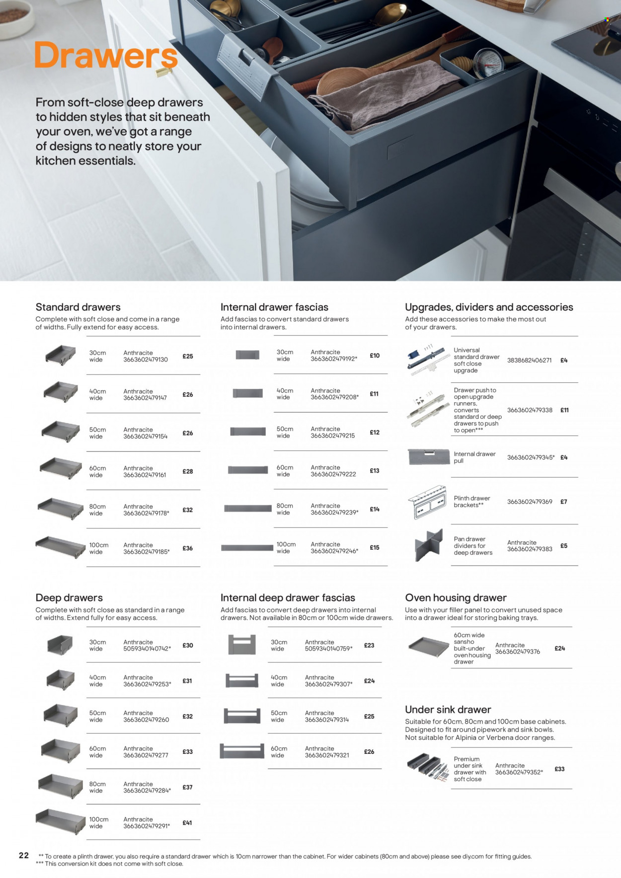 thumbnail - B&Q offer  - Sales products - sink, cabinet. Page 22.