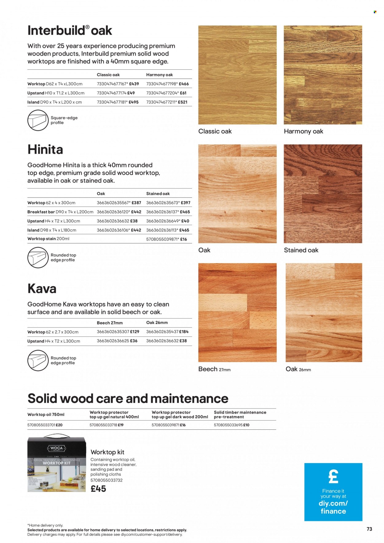 B&Q offer. Page 73
