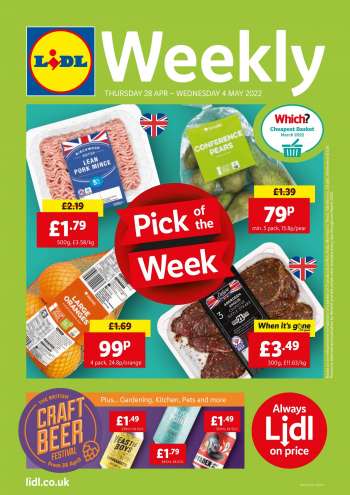 Lidl offer  - 28.4.2022 - 4.5.2022.