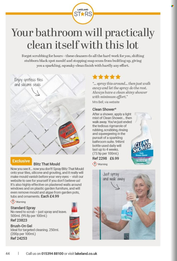 thumbnail - Lakeland offer  - Sales products - cleaner, Vanish, pot. Page 44.