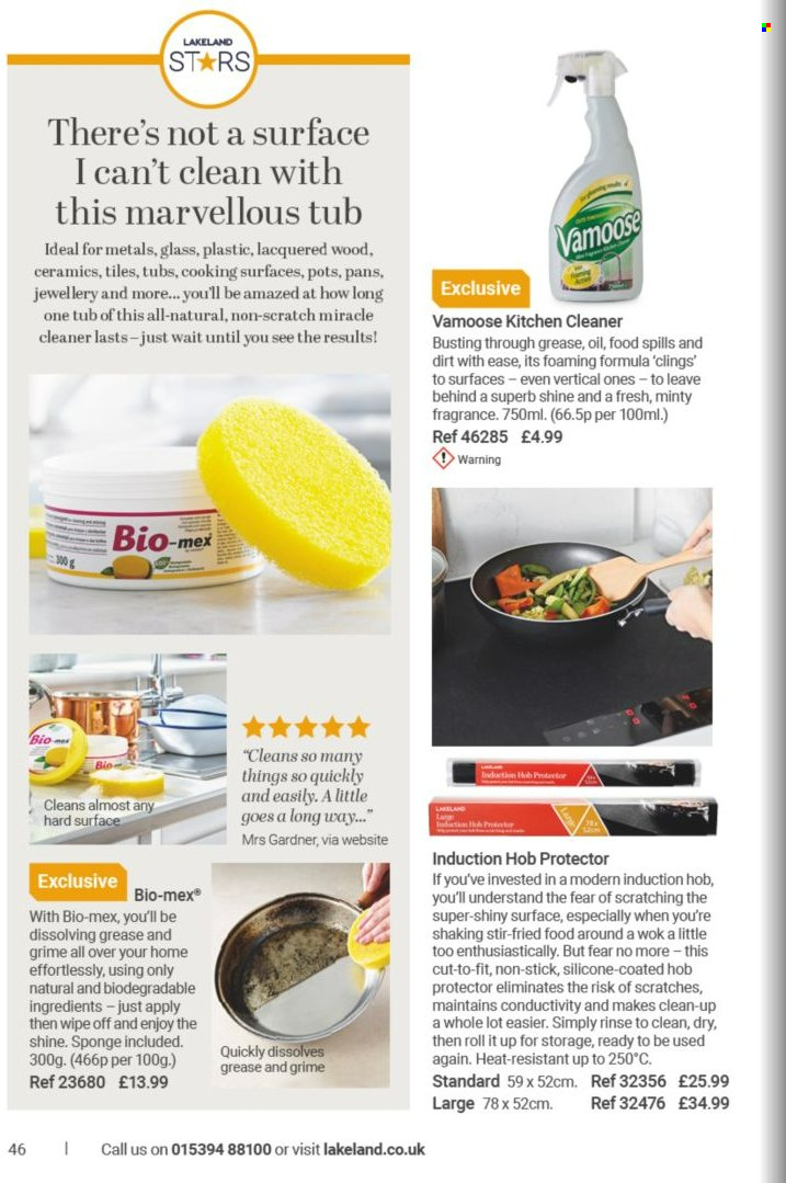 thumbnail - Lakeland offer  - Sales products - cleaner, pot, wok. Page 46.