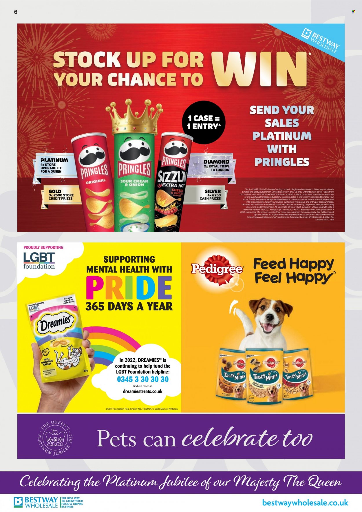 thumbnail - Bestway offer  - 29/04/2022 - 09/06/2022 - Sales products - cheese, Mars, Pringles, Pedigree. Page 6.