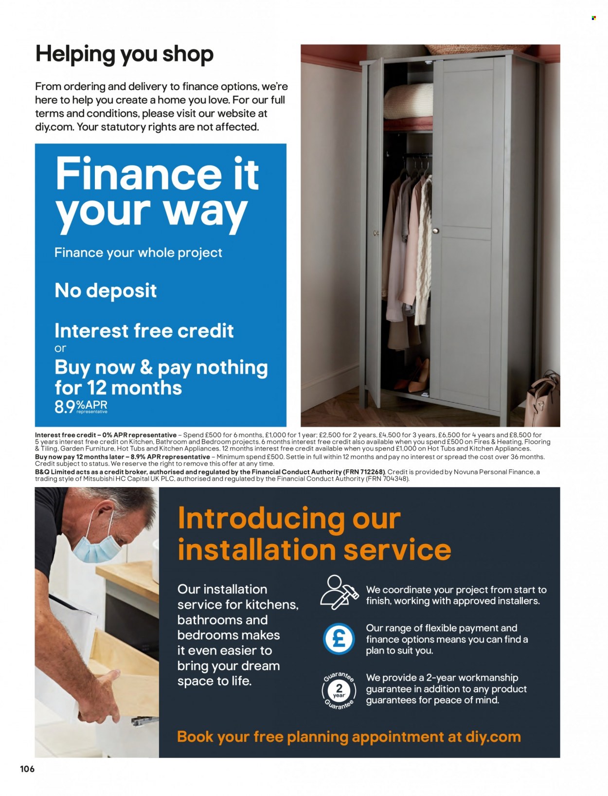 B&Q offer. Page 106