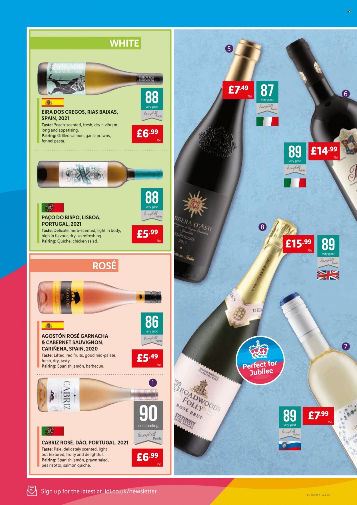 thumbnail - Lidl offer  - 26/05/2022 - 01/06/2022 - Sales products - alcohol, fennel, Cabernet Sauvignon, red wine, sparkling wine, wine, Grenache. Page 8.
