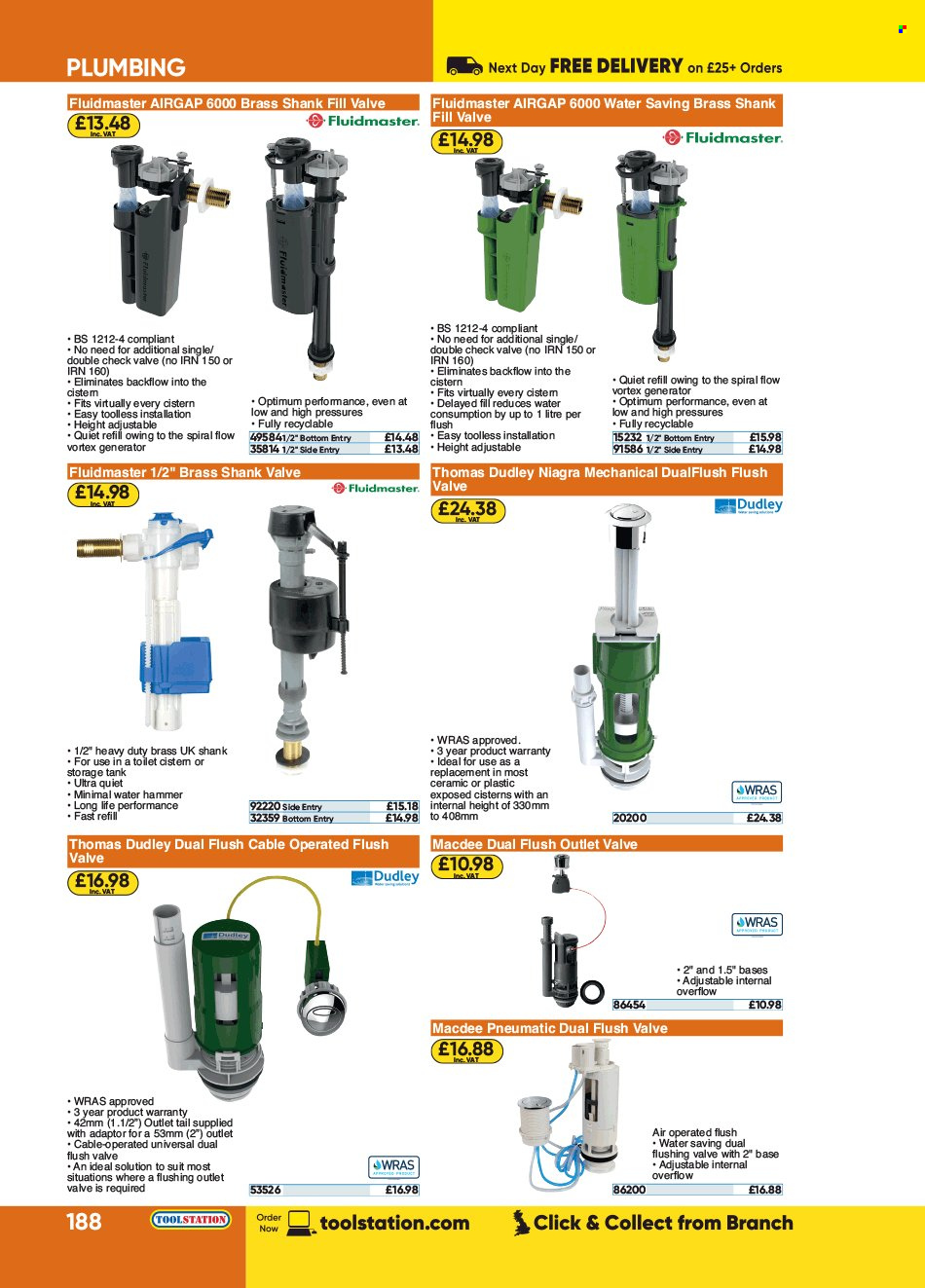 thumbnail - Toolstation offer  - Sales products - toilet, tank. Page 188.