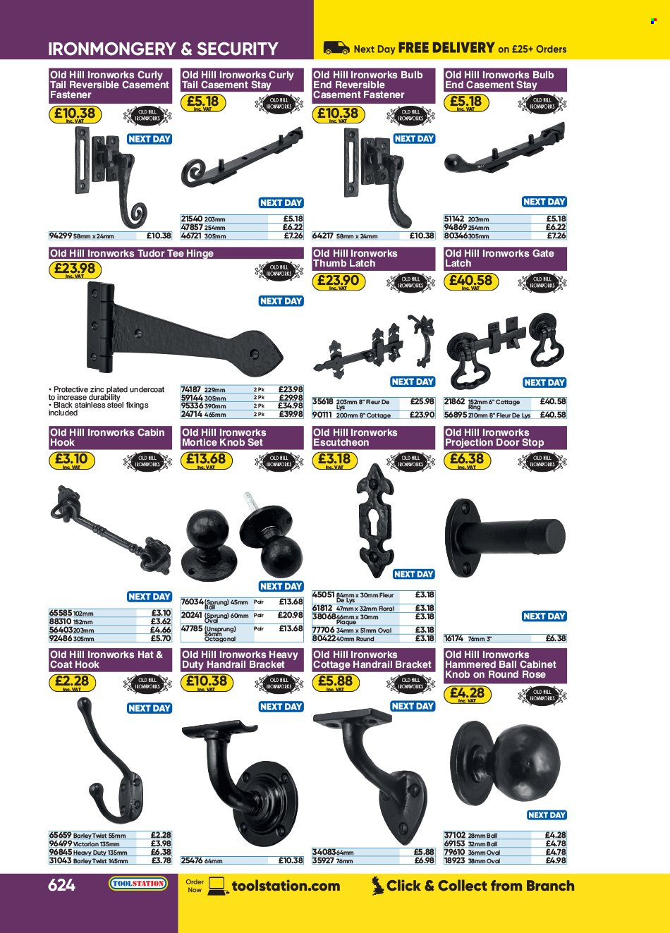 thumbnail - Toolstation offer  - Sales products - hook, cabinet. Page 624.