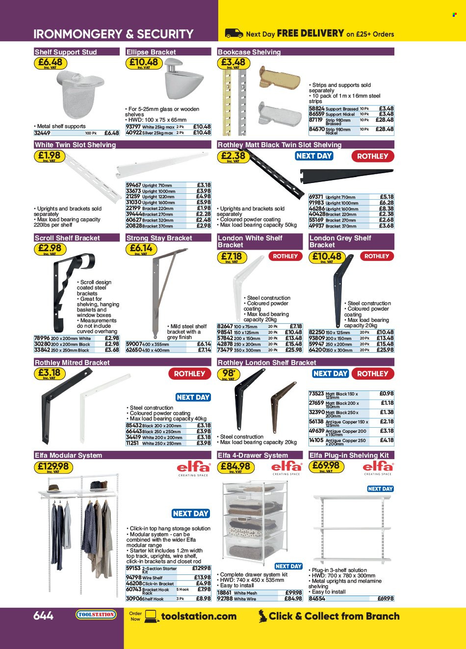 thumbnail - Toolstation offer  - Sales products - basket, hanging basket. Page 644.