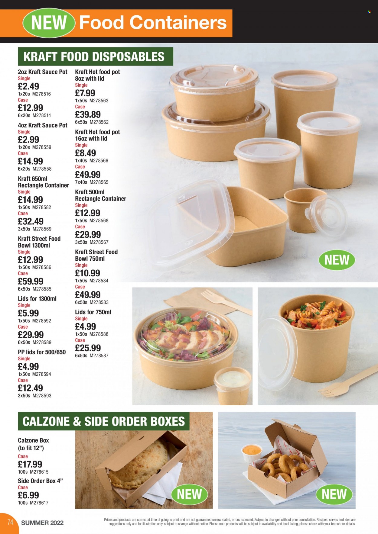 thumbnail - Makro offer  - 28/06/2022 - 31/08/2022 - Sales products - sauce, calzone, Kraft®, pot, bowl, container. Page 74.