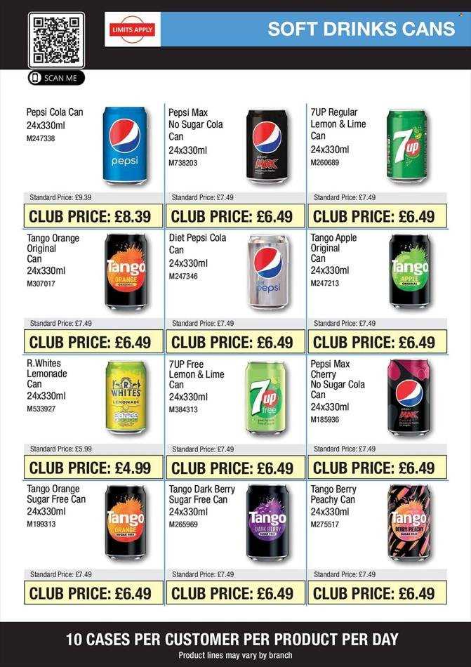 thumbnail - Makro offer  - 06/07/2022 - 02/08/2022 - Sales products - oranges, lemonade, Pepsi, Pepsi Max, Diet Pepsi, soft drink, 7UP. Page 11.