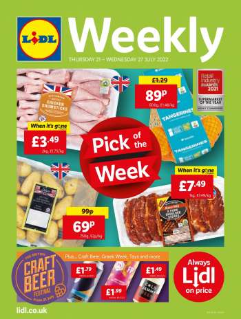 Lidl offer  - 21.7.2022 - 27.7.2022.