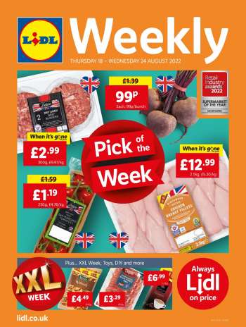 Lidl offer  - 18.8.2022 - 24.8.2022.