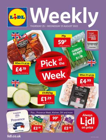 Lidl offer  - 25/08/2022 - 31/08/2022.