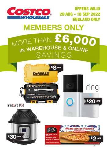 Costco offer  - 29/08/2022 - 18/09/2022.