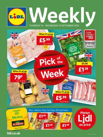 Lidl offer  - 15/09/2022 - 21/09/2022.