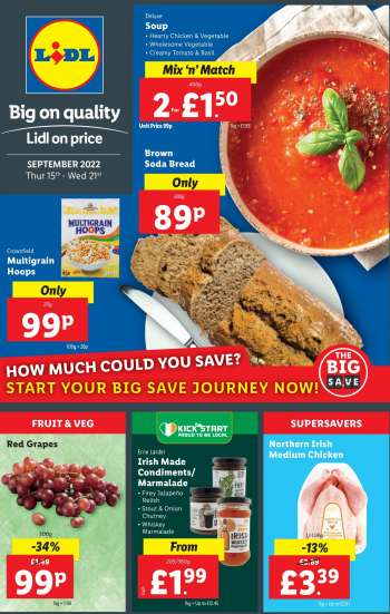 Lidl offer  - 15/09/2022 - 21/09/2022.