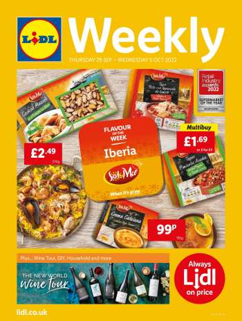 Lidl offer  - 29/09/2022 - 05/10/2022.