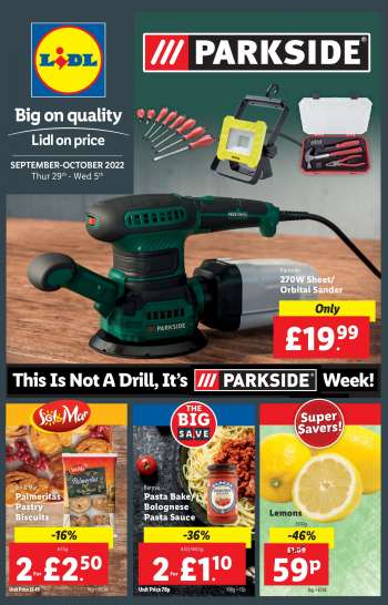 Lidl offer  - 29/09/2022 - 05/10/2022.