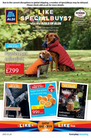 Aldi offer  - 09/10/2022 - 16/10/2022.