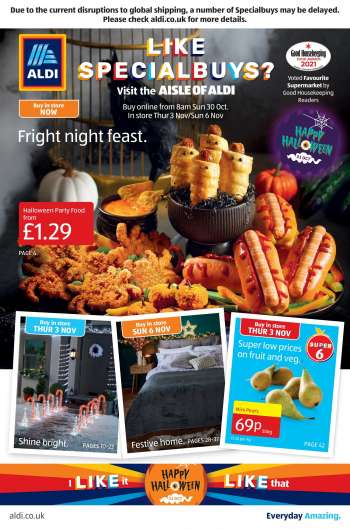 Aldi offer  - 30/10/2022 - 06/11/2022.