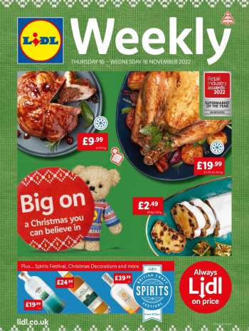 Lidl offer  - 10/11/2022 - 16/11/2022.