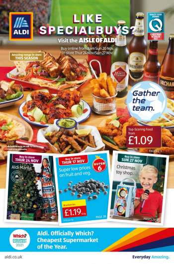 Aldi offer  - 20/11/2022 - 27/11/2022.