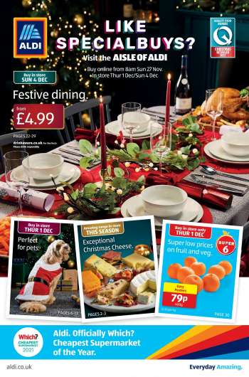 Aldi offer  - 27/11/2022 - 04/12/2022.
