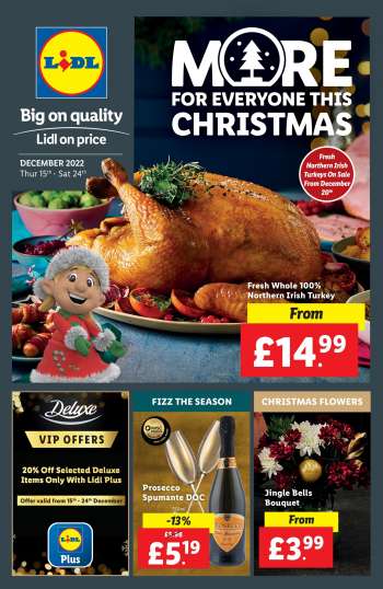 Lidl offer  - 15/12/2022 - 24/12/2022.