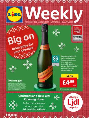 Lidl offer  - 29/12/2022 - 04/01/2023.