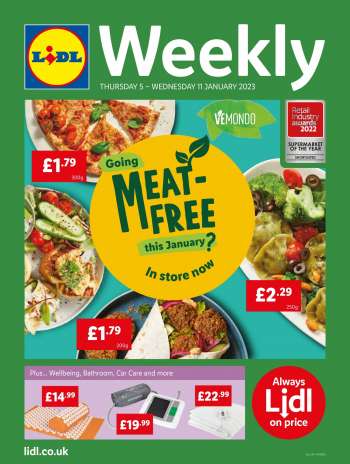 Lidl offer  - 05/01/2023 - 11/01/2023.
