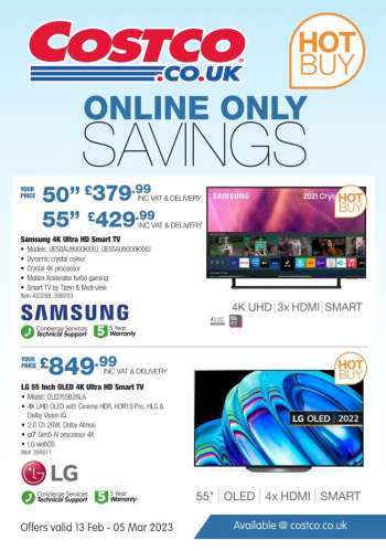 Costco offer  - 13/02/2023 - 05/03/2023.