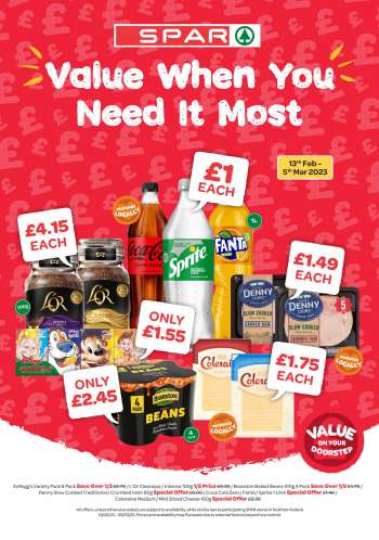 SPAR offer  - 13/02/2023 - 05/03/2023.