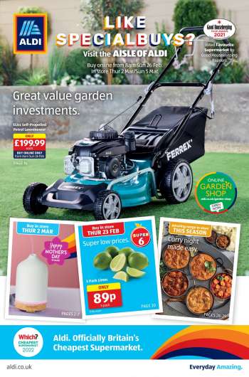 Aldi offer  - 26/02/2023 - 05/03/2023.
