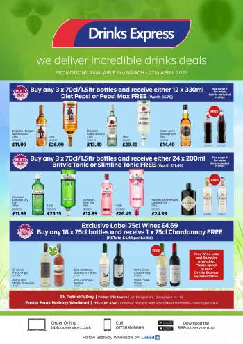 Bestway offer  - 03/03/2023 - 27/04/2023.