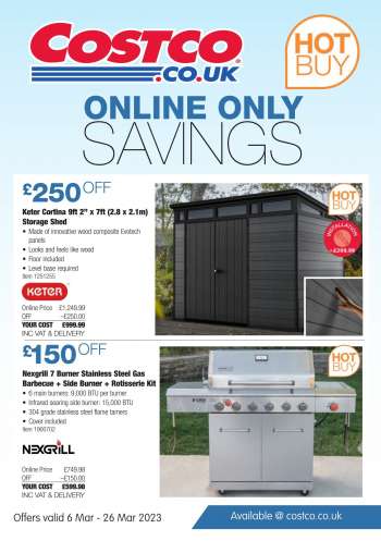 Costco offer  - 06/03/2023 - 26/03/2023.